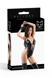 Боди из материала wetlook Erolanta Alessandra