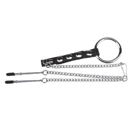 Кольцо с зажимами на соски BlueLine BLM3059